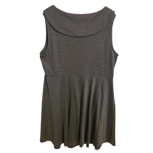 Modcloth Fervour | Women's Gray Sleeveless Dress With Cowl Neckline (Size 2X) - Picture 11 of 11